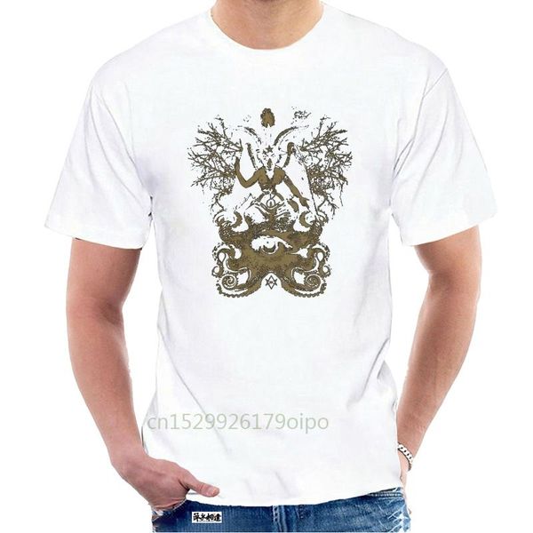 

men's t-shirts vintage baphomet men cotton occult witchcraft t shirt satanic pagan short sleeve tee arrival clothing @123363, White;black