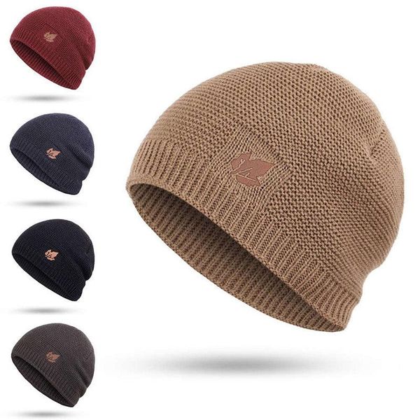 

winter hat women man knitted warm soft trendy kpop style wool beanie elegant all-match cycling caps & masks, Black