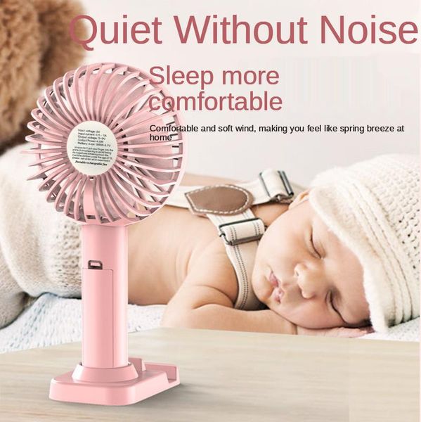 

electric fans small fan versatile handheld mini usb rechargeable desk face student creative mute gift customization