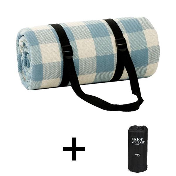 

outdoor pads waterproof foldable portable picnic cloth red plaid thicken