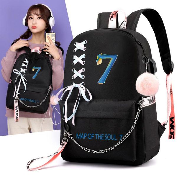 

girl casual lightweight canvas backpack middle school bags