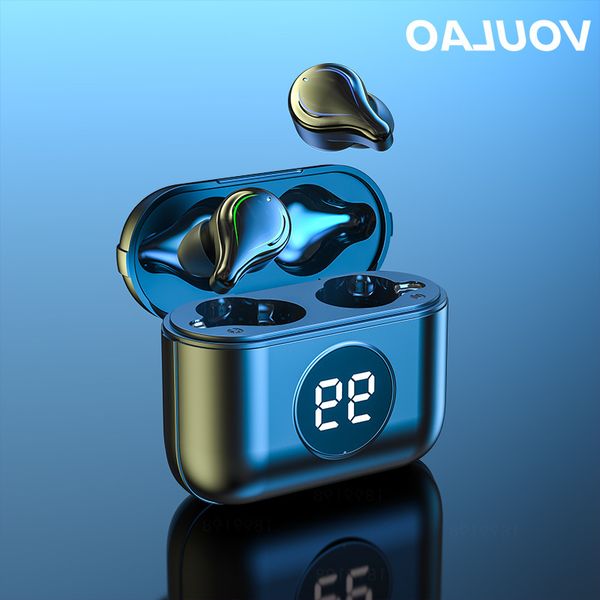 

voulao tws bluetooth 5,0 headphones wireless headphones with microphone stereo sport waterproof headphones headsets touch control wholesale