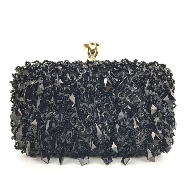 

evening bags women's vintage kiss lock beaded sequin flower handbag clutch shoulder crossbody bag wedding purse