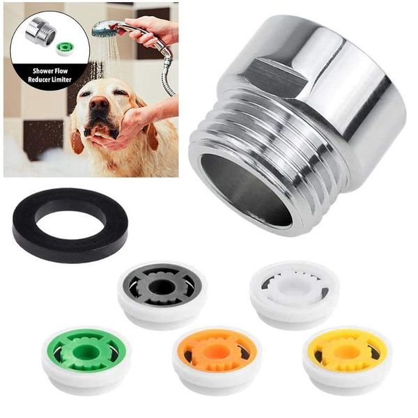 

bath accessory set shower flow reducer limiter water saving 5 different flows hose restrictor limiters for bathroom acces
