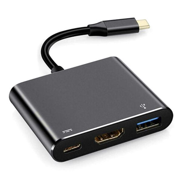 

to -compatible 3 in 1 cable converter for usb 3.1 thunderbolt phone monitor type switch audio cables & connectors