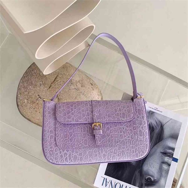 

women luxurys designers bags 2021 stick advanced sense crocodile fashion purple underarm up to designer handbag handbags totes crossbody bag