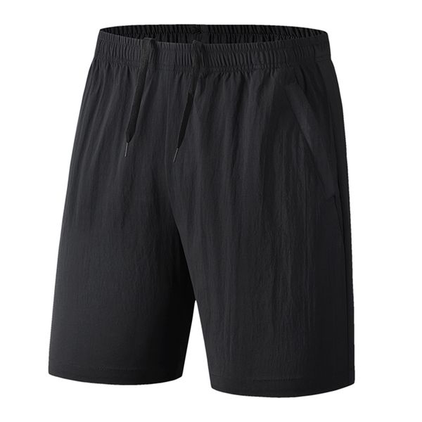 

summer fashion brand-clothing knee length shorts for men man's casual pocket cargo plus size solid c144 210806, White;black