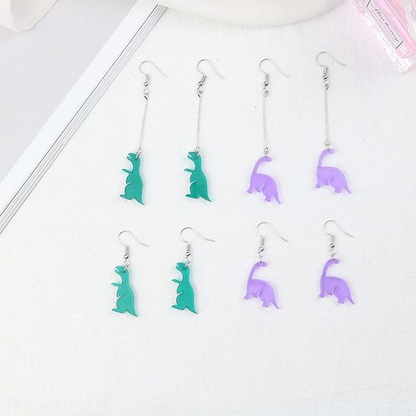 

dangle & chandelier cute funny colorful for women teens girls 2021 trend acrylic ear drops fashion jewelry, Silver