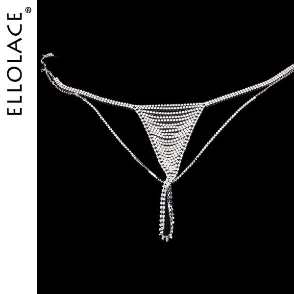 

2021crystal thong body chain panties women handmade rhinestones party nightclub shorts metal chain panties for women, Black;white