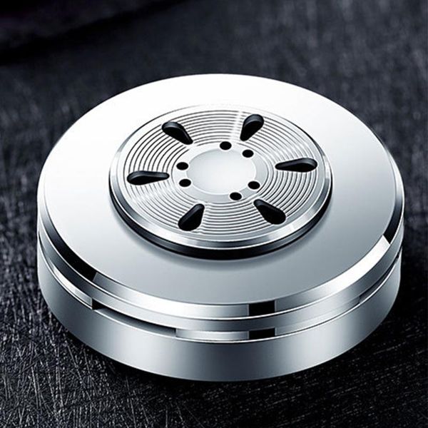 

car air freshener round perfume seat stable fragrance diffuser solid aroma essential oil purifier aluminium alloy gift base interior accesso