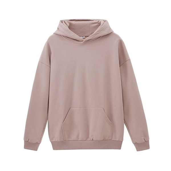 

ies woman hoodies solid color pullovers female jumpers white sweatshirts oversized streetwear 211104, Black