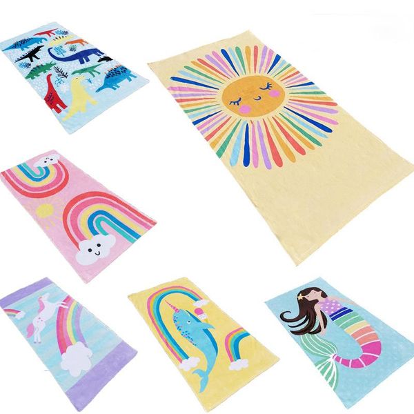 

towel bath beach cartoon active printing all cotton travel absorbent thickened children bathroom 160*80cm