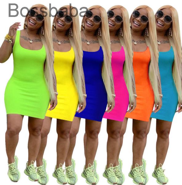 

designers women summer dress mini skirt sleeveless one piece dress party nightclub plus size womens clothing 826, Black;gray