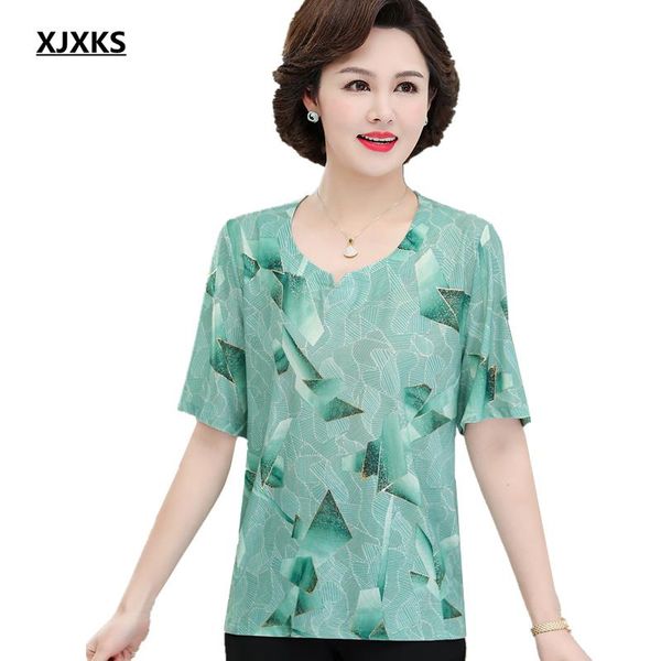 

summer women short-sleeved loose plus size fashion printing casual t-shirt women's, White