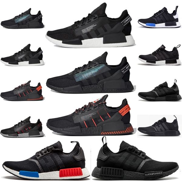 

nmd r1 bee Running shoes Nmds v2 lace sneakers runner men Womens Primeknit Triple black White Dazzle camo red OREO trainers Sports shoe EUR 36-45