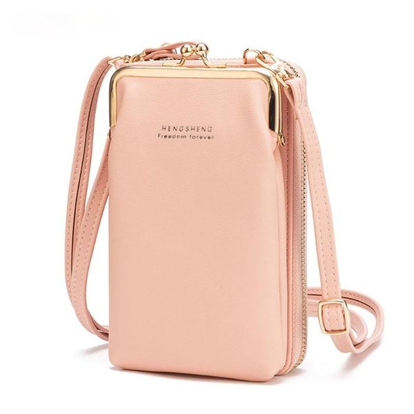

evening bags women phone crossbody bag pu leather mini shoulder messenger large capacity travel portable coin purse card pouch for