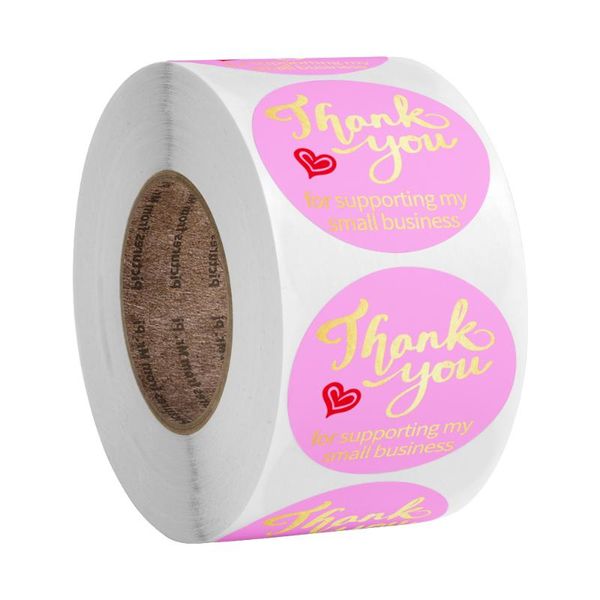 

gift wrap 500pcs thank you with heart scrapbooking stickers festival birthday party decorations handmade sealing labels