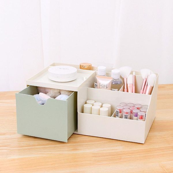 

makeup storage box cosmetic organizer bathroom drawer desksundries container jewelry nail polish case accessories supplies boxes & bins
