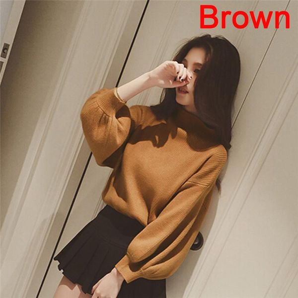 

women's sweaters 2021 autumn and winter vintage women sweater batwing sleeve loose turtleneck knitted pullover crop top, White;black