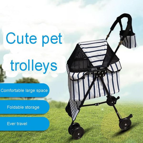 

dog car seat covers pets wheelbarrow carrier for dogs portable foldable small-scale cat transportation ventilation go out cart accessories
