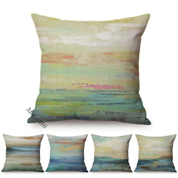 

cushion/decorative pillow colorful graffiti art cushions cover abstract oil painting powerful artwork decoration sofa case office chair almo