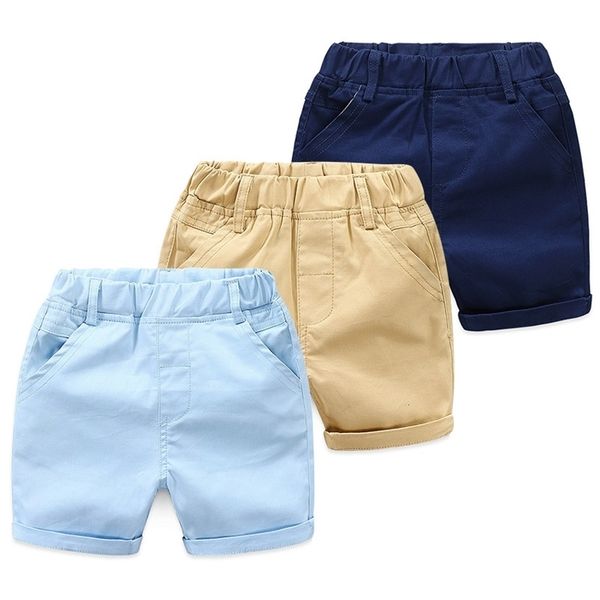 Estate Inghilterra 2 3 4 5 6 7 8 9 10 anni Bambino neonato in cotone Sport tinta unita Bel bambino Pantaloncini per neonato 210723