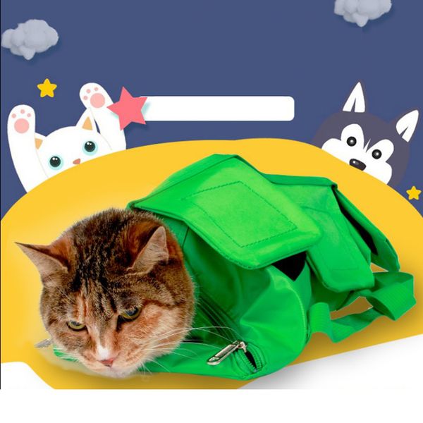 

mutifunction cat bag anti scratch cat grooming nai cutting protect bags pick ear bowing hair beauty bag pies