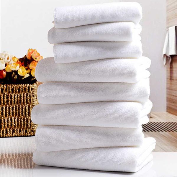 

towel 10pcs white ultra soft microfiber fabric face el bath wash hand towels portable terry multifunctional