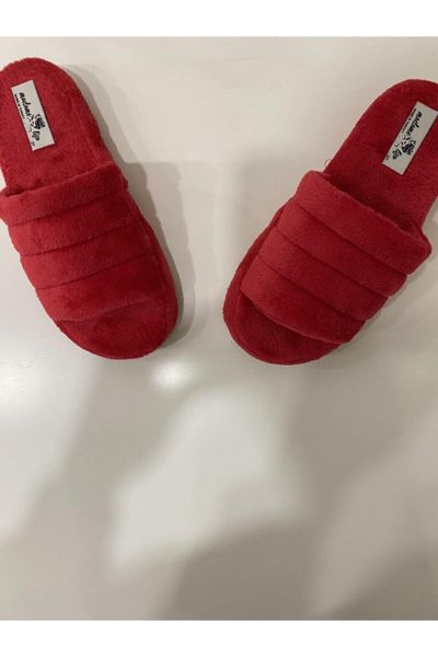 

slippers women's red home slipper soft outsole dowry and fardel, Black