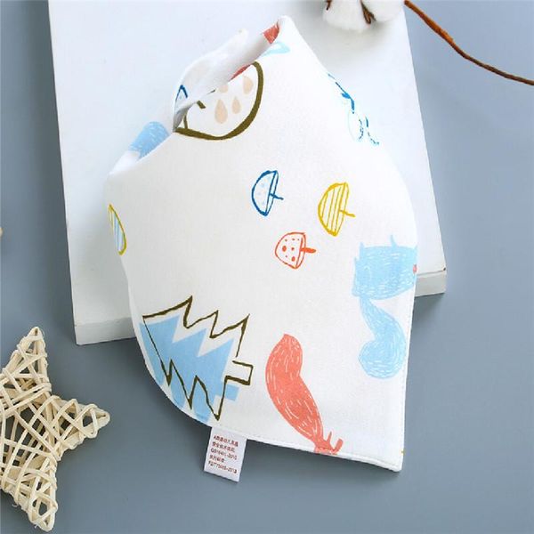 

towel kids baby feeding head scarf solid multicolor bandana cloths bib saliva triangle dribble in fashion