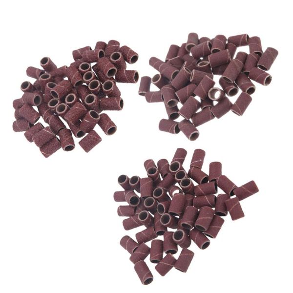 

nail drill & accessories 300pcs sanding bands ring grinding head polisher essential supplies sand circle manicure tool (100pcs 80# + 1