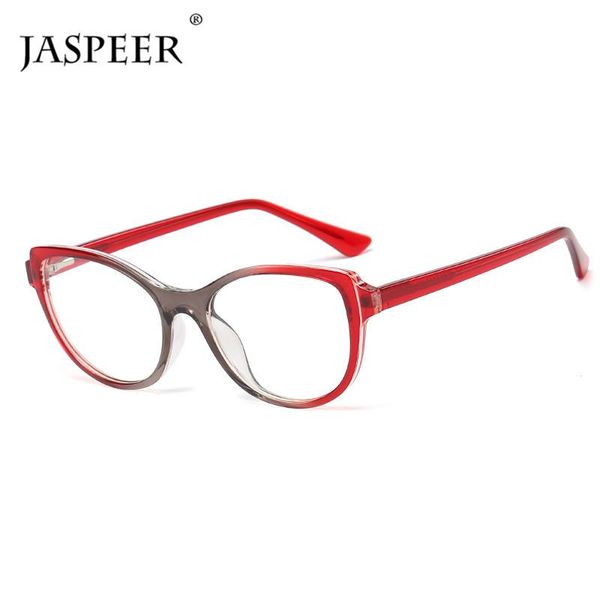 

fashion sunglasses frames jaspeer eye glasses women clear lens woman optical tr90 eyeglasses frame cat shapes decoration eyewear, Black