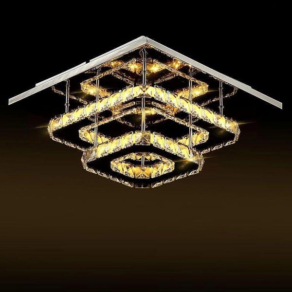 

ceiling lights nordic flush mount light room led fixtures living stainless steel k9 crystal