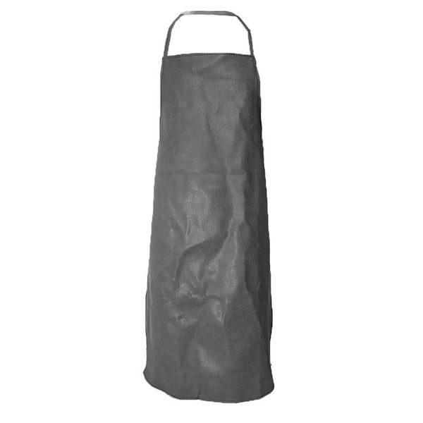 

aprons solid pu artificial leather waterproof kitchen cook smock apron