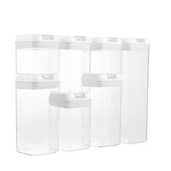 

storage bottles & jars 7pcs durable food containers snack sealing multifunctional