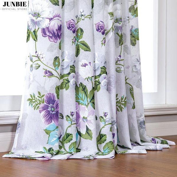 

tulle curtains for living room bedroom kitchen mordern floral printed window drapes blinds treatments curtain &