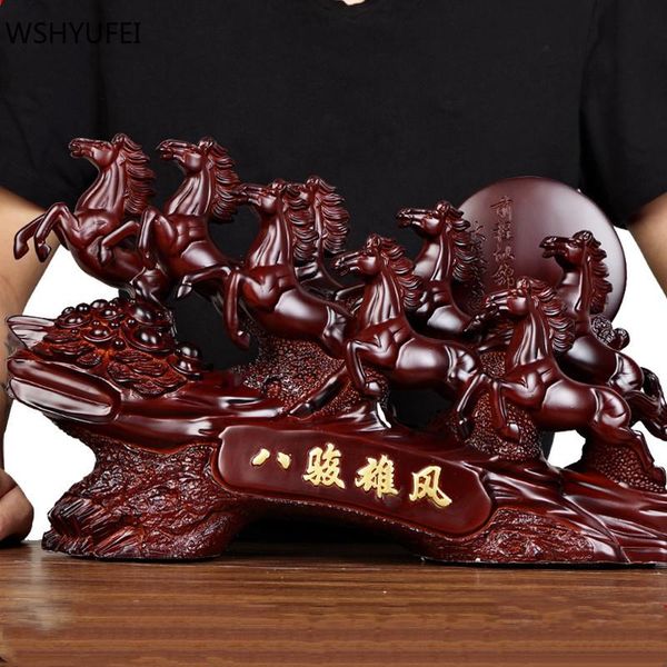 

decorative objects & figurines chinese style resin horse sculpture ornaments office deskauspicious decoration home living room lucky dec