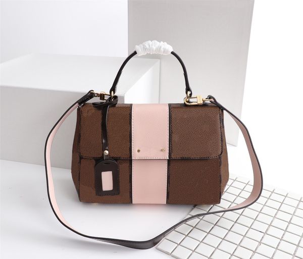 

cluny bb designer shoulder bag for women luxury lady handbag fashion hand handle totes brown old flower colorful leather strap woman crossbo