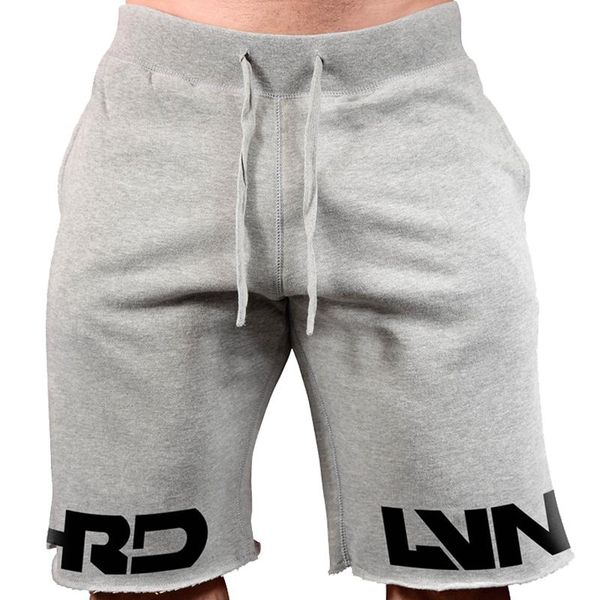 

running shorts summer men gym fitness workout loose print cotton sweatpants mens jogging tracksuit short homme training, Black;blue