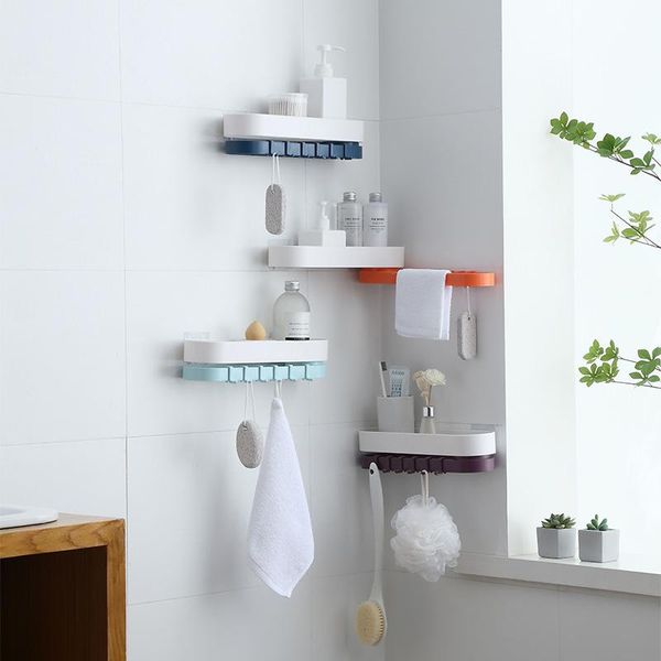 

towel racks bathroom rack perforation double layer rotating storage