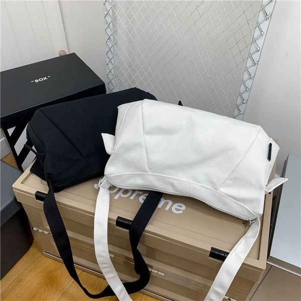 

japane fashion canvas women's bag pure color simple msenger large capacity waterproof shoulder s handbags
