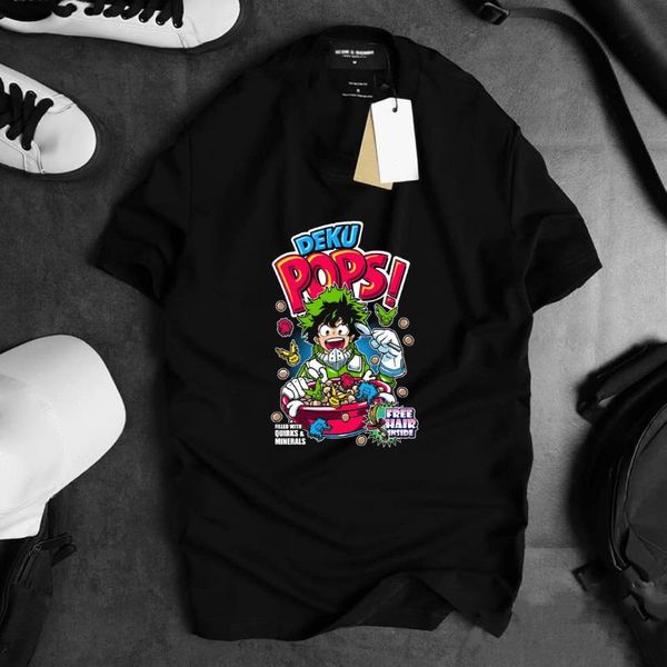 

deku pops classic t-shirt, White;black