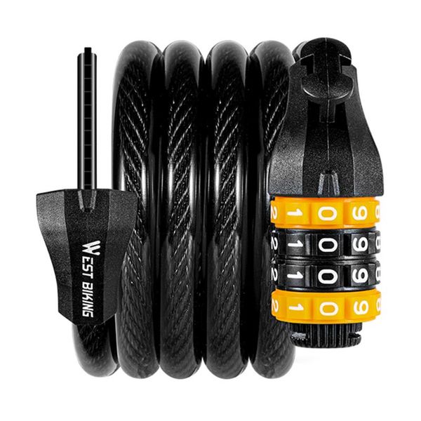

bike locks bicycle lock cable wheel anti-theft cycling coded accessories