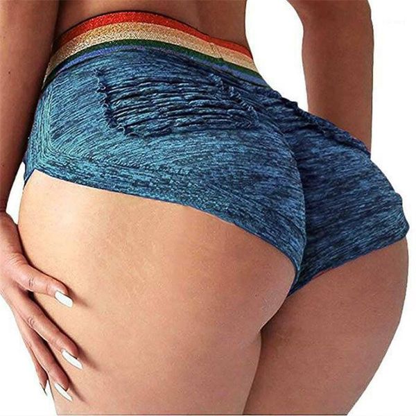 

women's shorts high waist skinny summer clothes elastic plus size club wear ultra short trousers fitness workout running, White;black