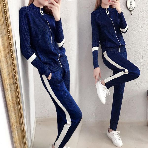 

women's two piece pants harem suits female spring autumn two-piece set womens outfits fashion casual tracksuit women clothing femme muj, White