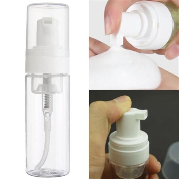 

storage bottles & jars 50ml clear foaming bottle froth pump soap mousses liquid dispenser foam with cap plastic shampoo lotion bottling