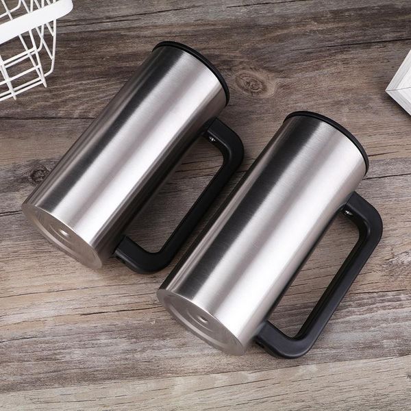 

water bottles europe and america s creative 304 stainless steel spacious insulated coffee cup with handle 12oz business office mug