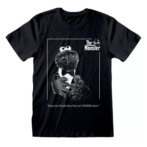

sesame street the monster official man shirt, White;black