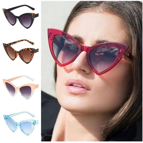 

sunglasses fashion sun glasses anti-uv spectacles oversize frame eyeglasses personality cat eye eyewear adumbral a++, White;black