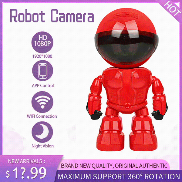 

cameras 1080p robot ip camera security 360 Â° wifi wireless 2mp cctv smart home video surveillance p2p hidden baby monitor